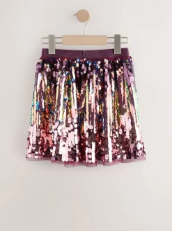 Paars - Ombré rok met pailletjes (3-16jaar)