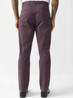Paars - Slim Fit - Stretchy chino