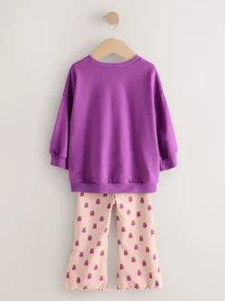 Paars - Sweatshirt Set van 4 stuks (3mnd-7jr)