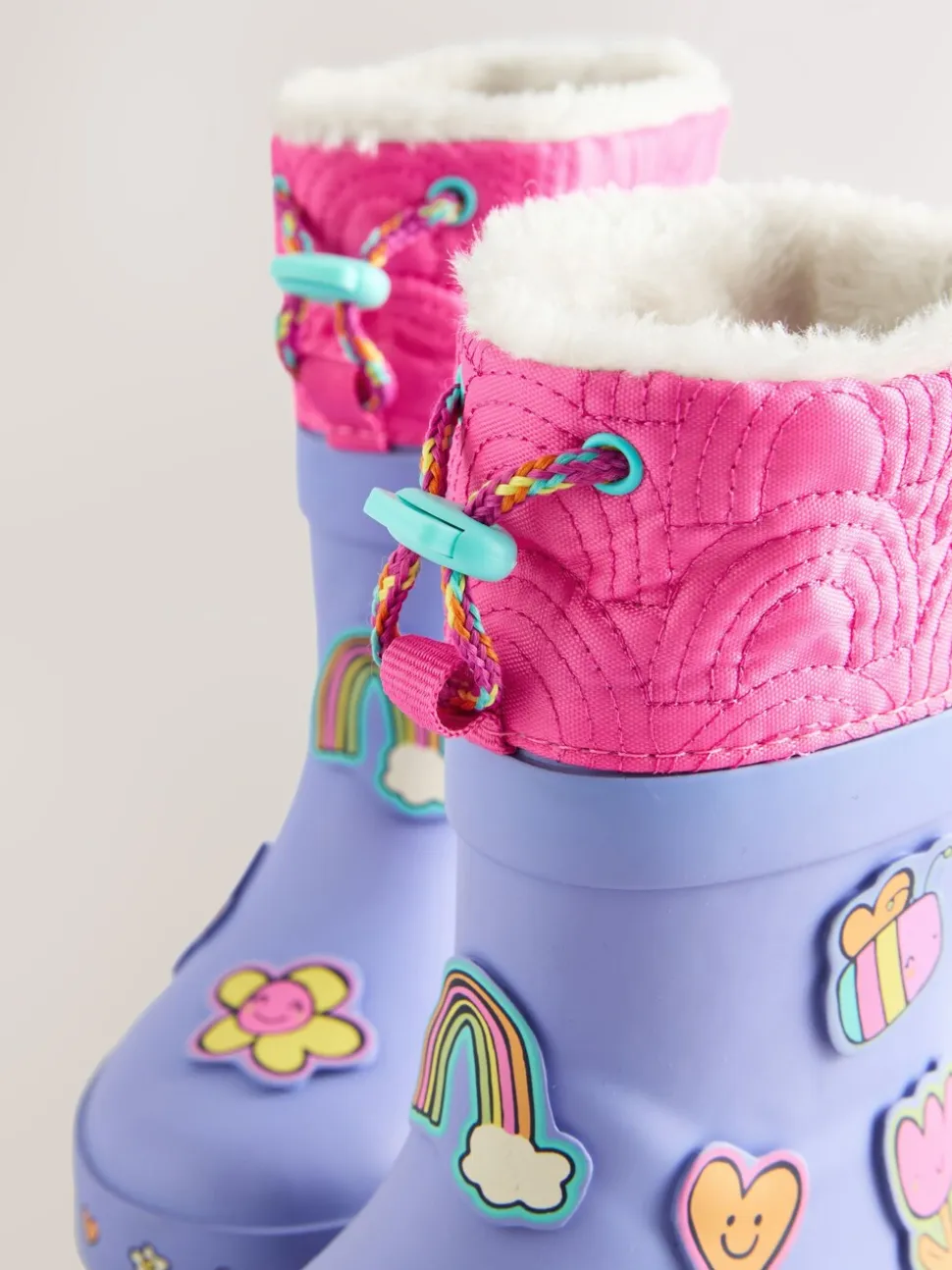 Paars - Thinsulate® gevoerde Laarzen met figuurtjes