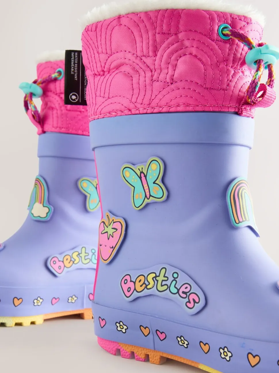 Paars - Thinsulate® gevoerde Laarzen met figuurtjes