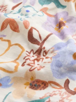 Paars met bloemen - Babyjersey bretelbroeken en Bodysuits Set van 2 stuks (0maanden -3jaar)