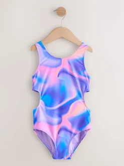 Paars tie-dye - Cutout Swimsuit (3-16yrs)