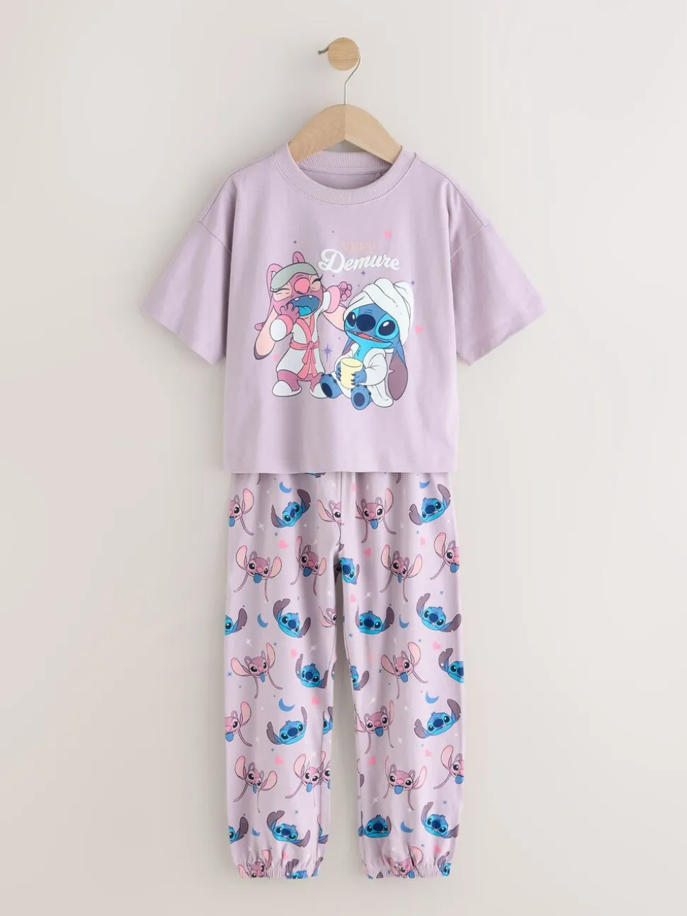 Paars/groen - Lilo & Stitch Joggers Pyjamas 2 Pack (3-16yrs)