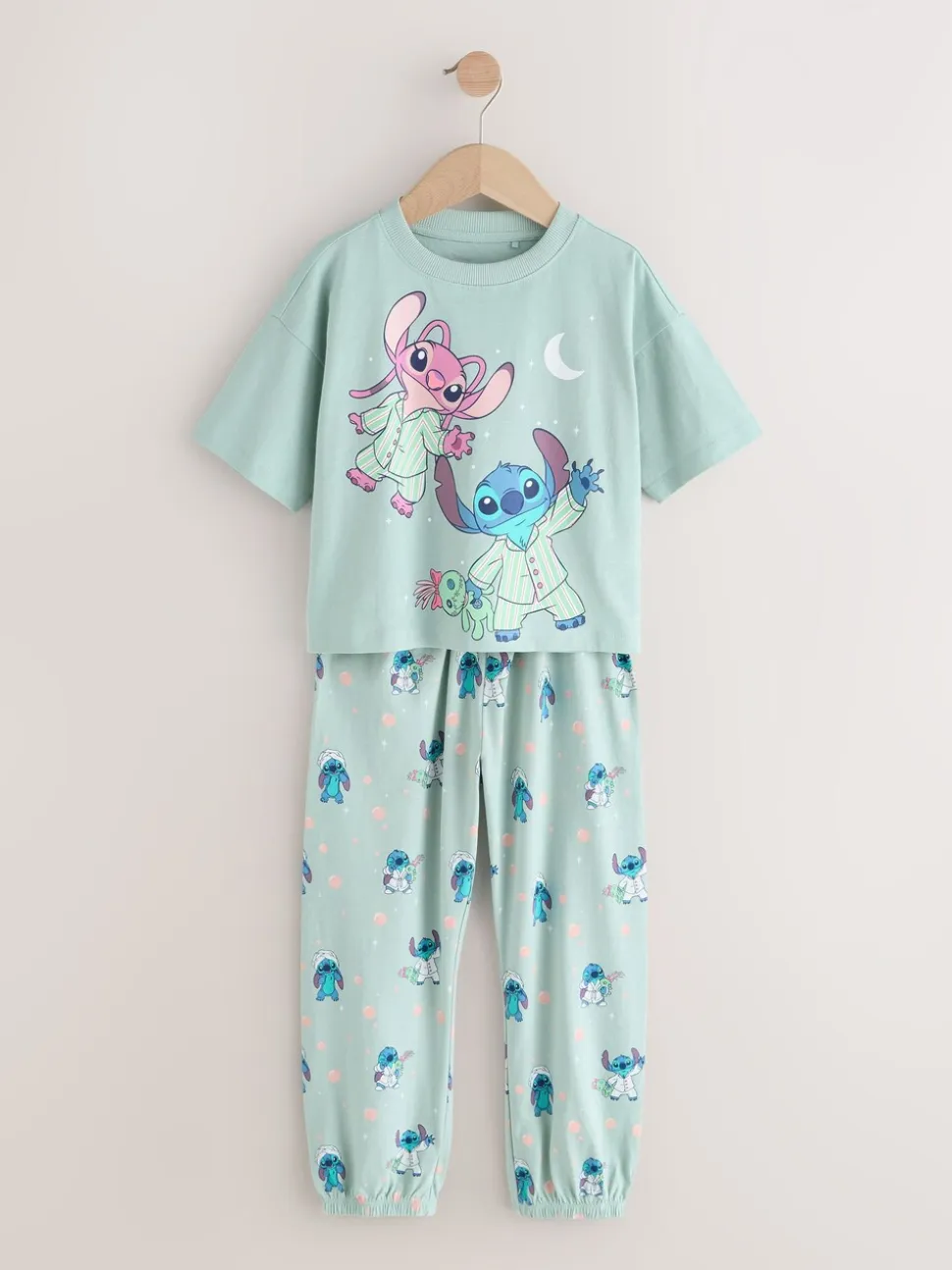 Paars/groen - Lilo & Stitch Joggers Pyjamas 2 Pack (3-16yrs)