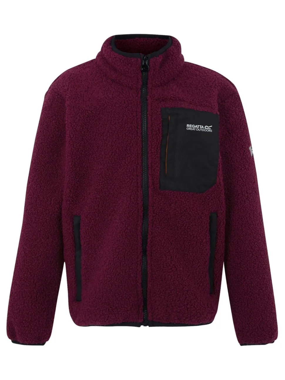 Paarsrood - Regatta Junior Frankie warme fleece met volledige rits