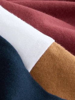Paarsrood/bruin/marineblauw - Kleurblok T-shirts met lange mouwen 3 verpakking (3-16jr)