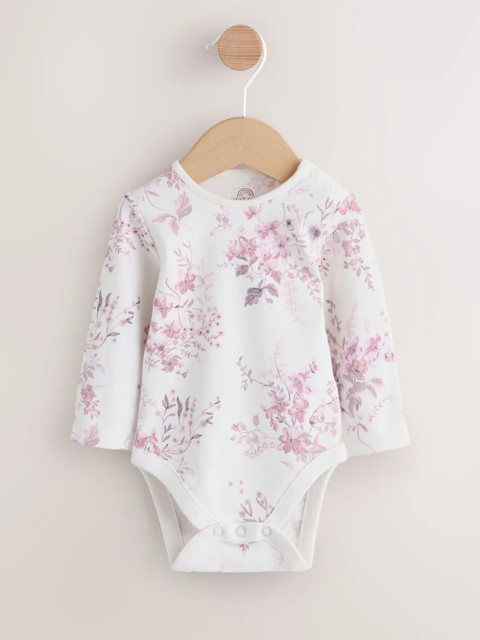 Paars/wit - Corduroy Baby Rompertje en Bodysuit met Lange mouwen en Panty's 3 -delige Set (0mnd -2jr)
