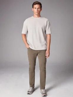 Paddenstoelbruin - Slim Fit - Comfortabele stretchjeans