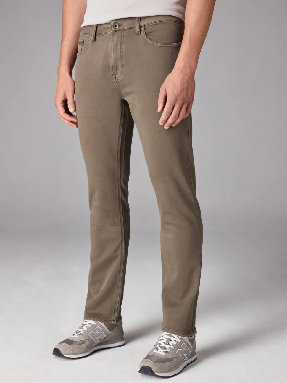 Paddenstoelbruin - Slim Fit - Comfortabele stretchjeans