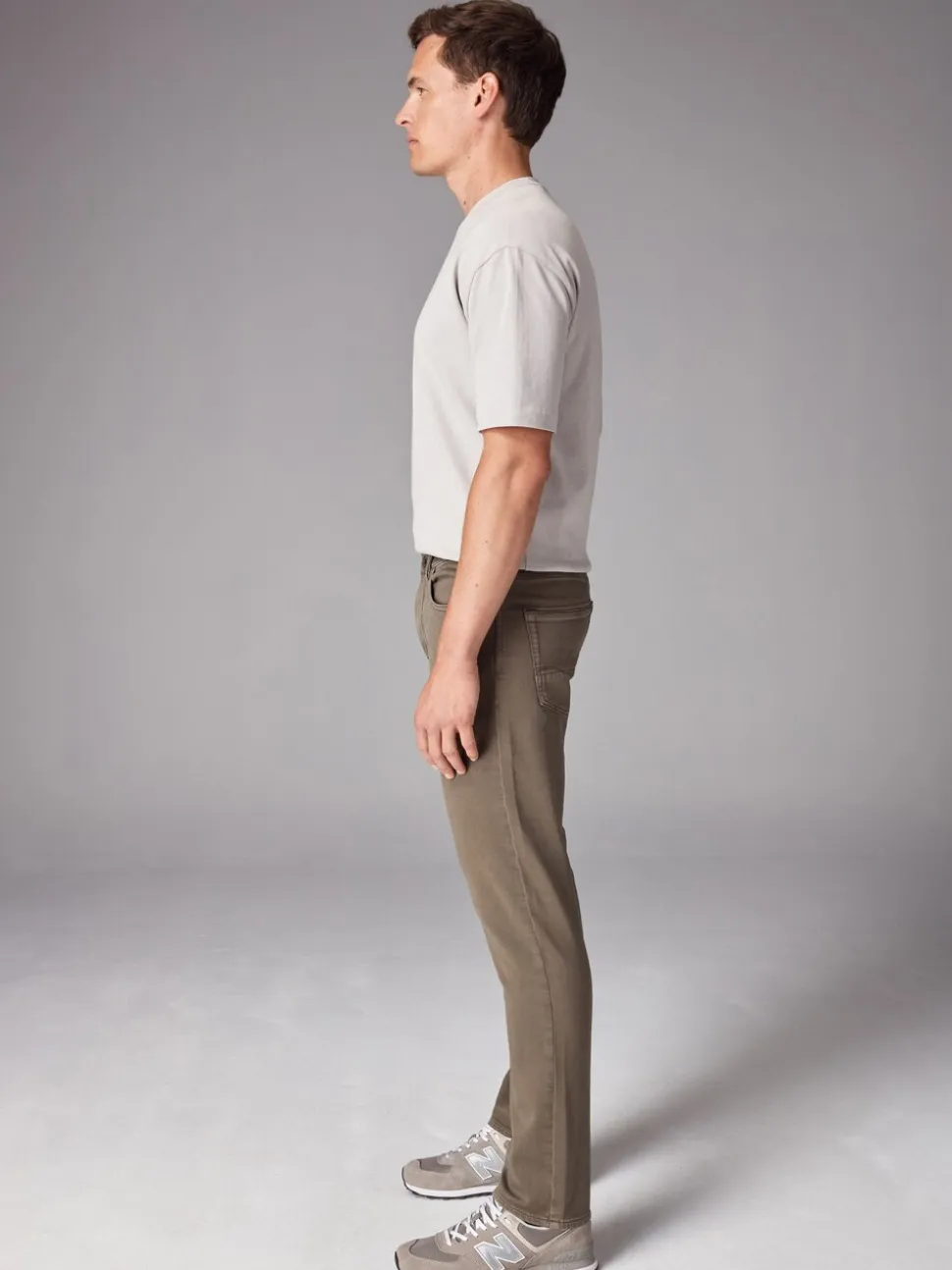 Paddenstoelbruin - Slim Fit - Comfortabele stretchjeans