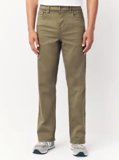 Paddenstoelbruin - Straight fit - Comfortabele stretchjeans