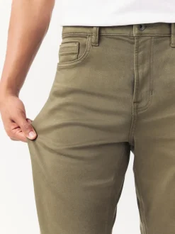 Paddenstoelbruin - Straight fit - Comfortabele stretchjeans