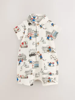 Paddington Bear Baby met kraagje - 100% katoenen Cath Kidston rompertje
