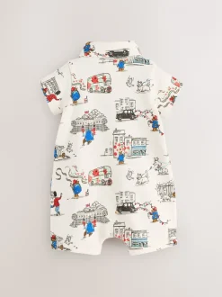Paddington Bear Baby met kraagje - 100% katoenen Cath Kidston rompertje