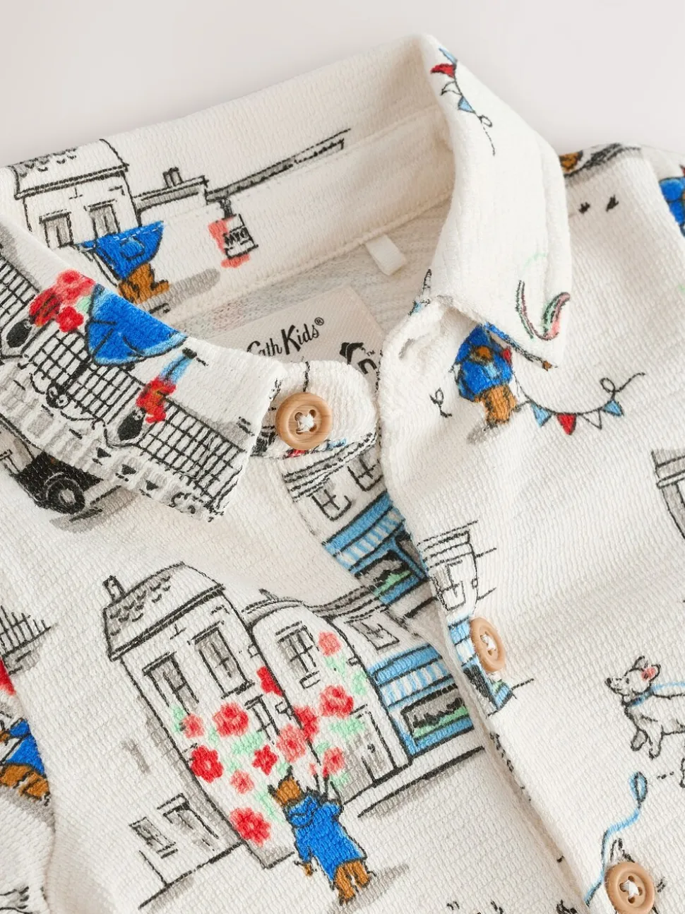 Paddington Bear Baby met kraagje - 100% katoenen Cath Kidston rompertje