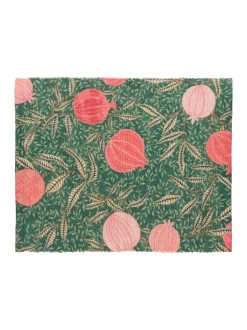 Paoletti - Set van 4 tafelplacemats en tafelloper in paarsrood