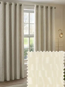 Paoletti Manhattan Velvet Eyelet Curtains