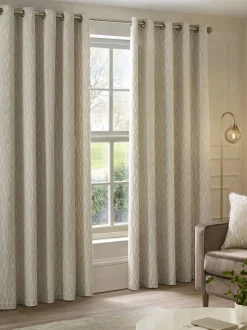 Paoletti Manhattan Velvet Eyelet Curtains
