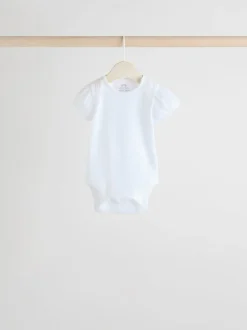 Pastel - 5 Pak Korte mouwen Pointelle Baby Bodysuits