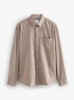 Pastel geel naturel - Soft Touch Oxford Long Sleeve Shirt