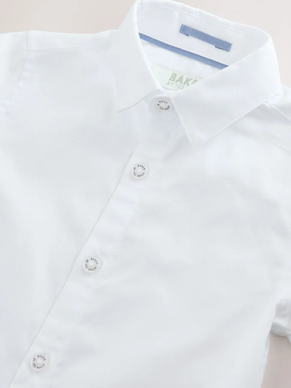 Pastelgeel - Baker by Ted Baker set van gilet, overhemd en broek