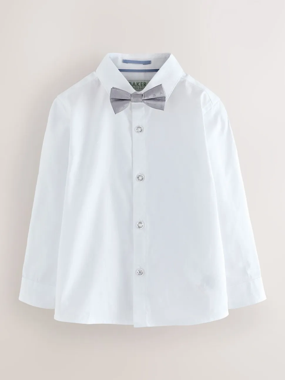 Pastelgeel - Baker by Ted Baker set van gilet, overhemd en broek
