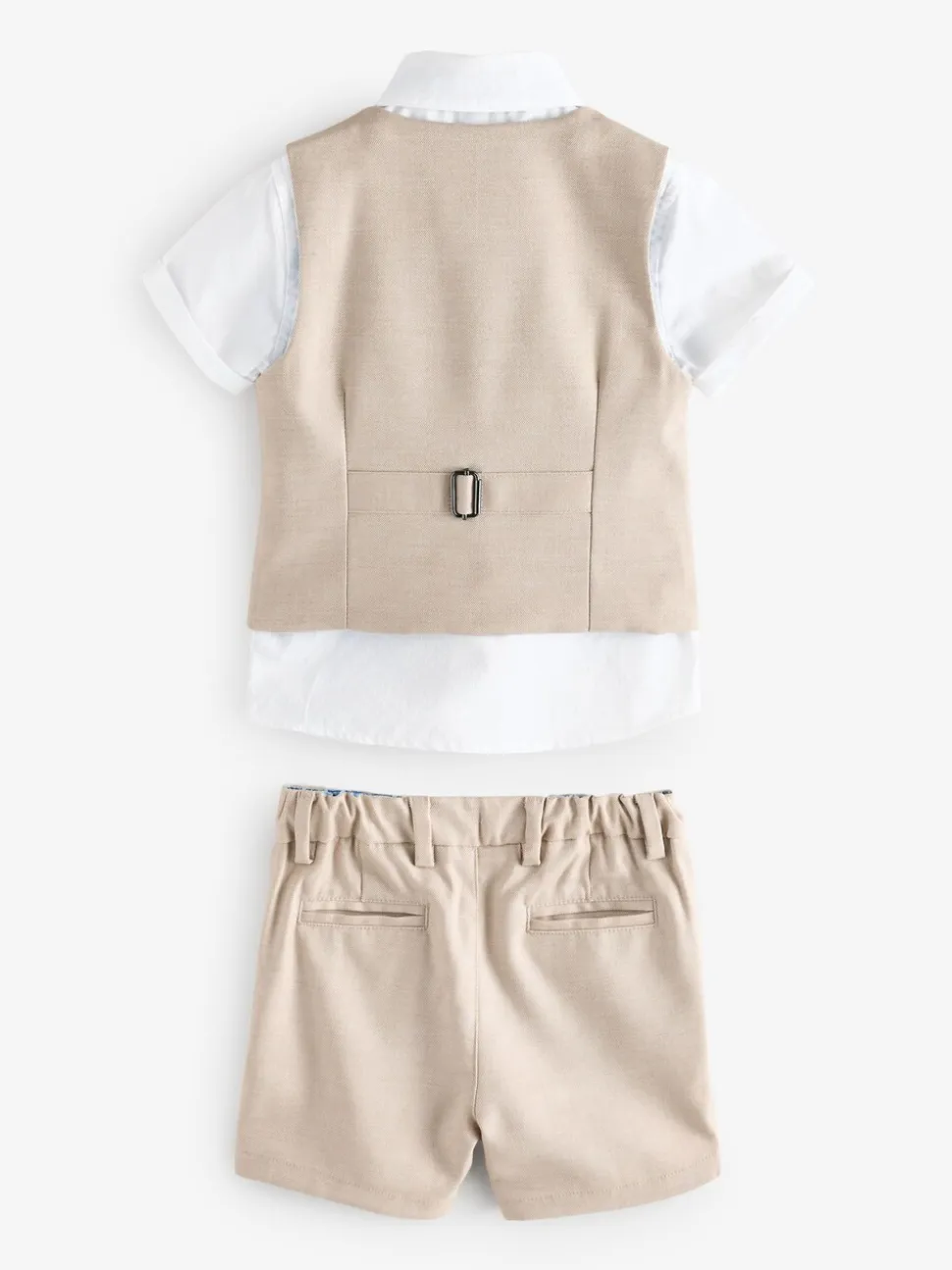Pastelgeel - Baker By Ted Baker set van overhemd, gilet en short