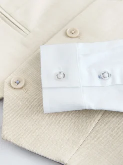 Pastelgeel - Baker by Ted Baker Waistcoat, Shirt And Tie Set