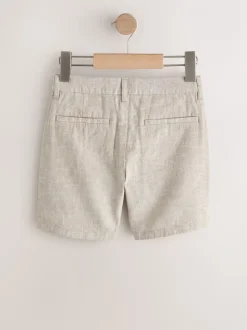 Pastelgeel - Chino Linen Shorts (3-16yrs)