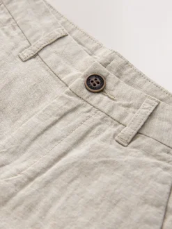 Pastelgeel - Chino Linen Shorts (3-16yrs)