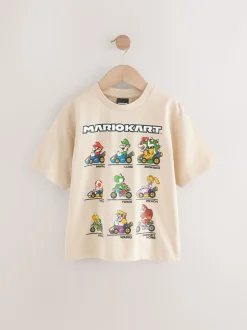 Pastelgeel - Mario Gaming T-shirt (3-16jaar)