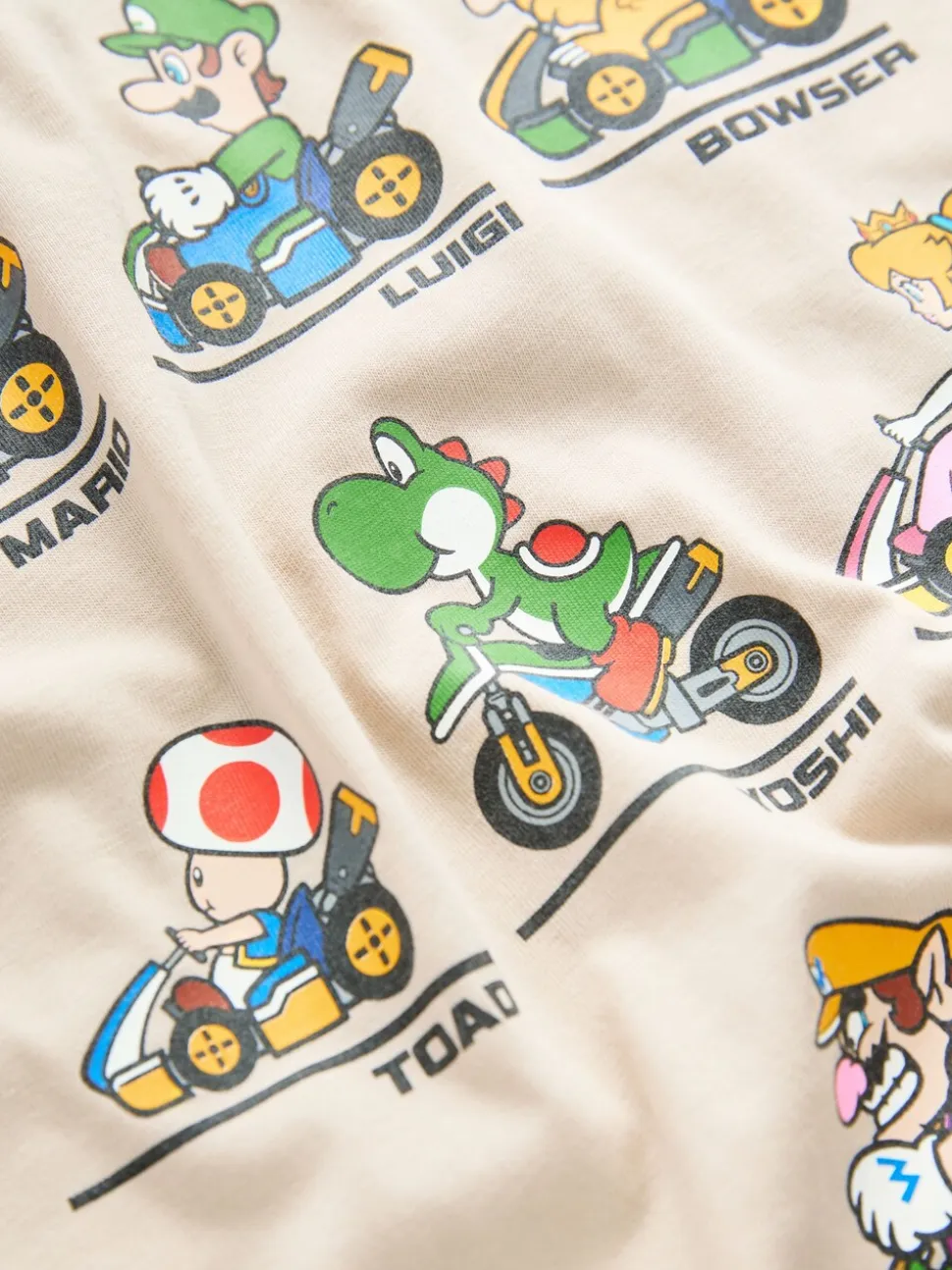 Pastelgeel - Mario Gaming T-shirt (3-16jaar)