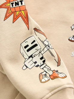 Pastelgeel - Minecraft-hoodie (3-16jaar)