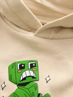 Pastelgeel - Minecraft-hoodie (3-16jaar)