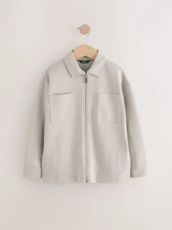 Pastelgeel - Modieus overshirt (3 - 16 jr)