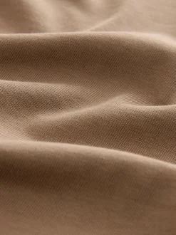 Pastelgeel - Normale Pasvorm - Zwaar T-shirt