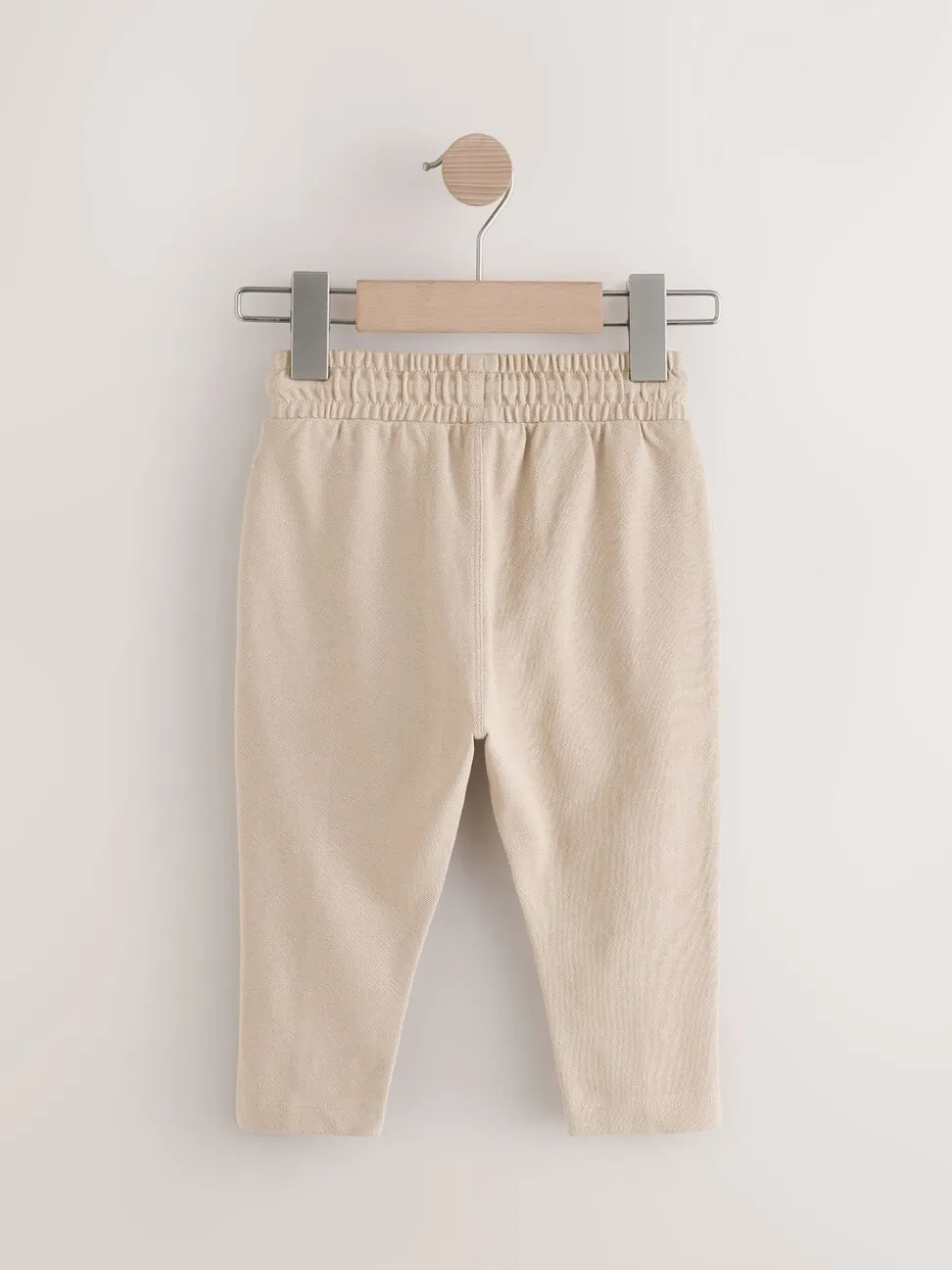 Pastelgeel - Pintuck joggingbroek van 100% katoen (3mnds-7jr)