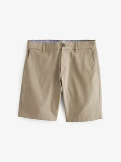 Pastelgeel - Relaxed fit - Chinoshort met stretch