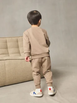 Pastelgeel - Set met sweatshirt en joggingbroek (3mnd-7jr)