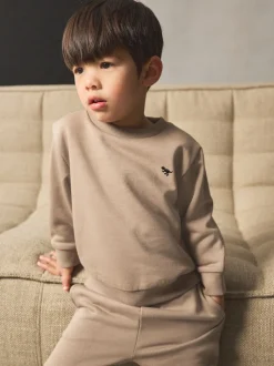 Pastelgeel - Set met sweatshirt en joggingbroek (3mnd-7jr)