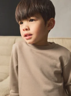Pastelgeel - Set met sweatshirt en joggingbroek (3mnd-7jr)
