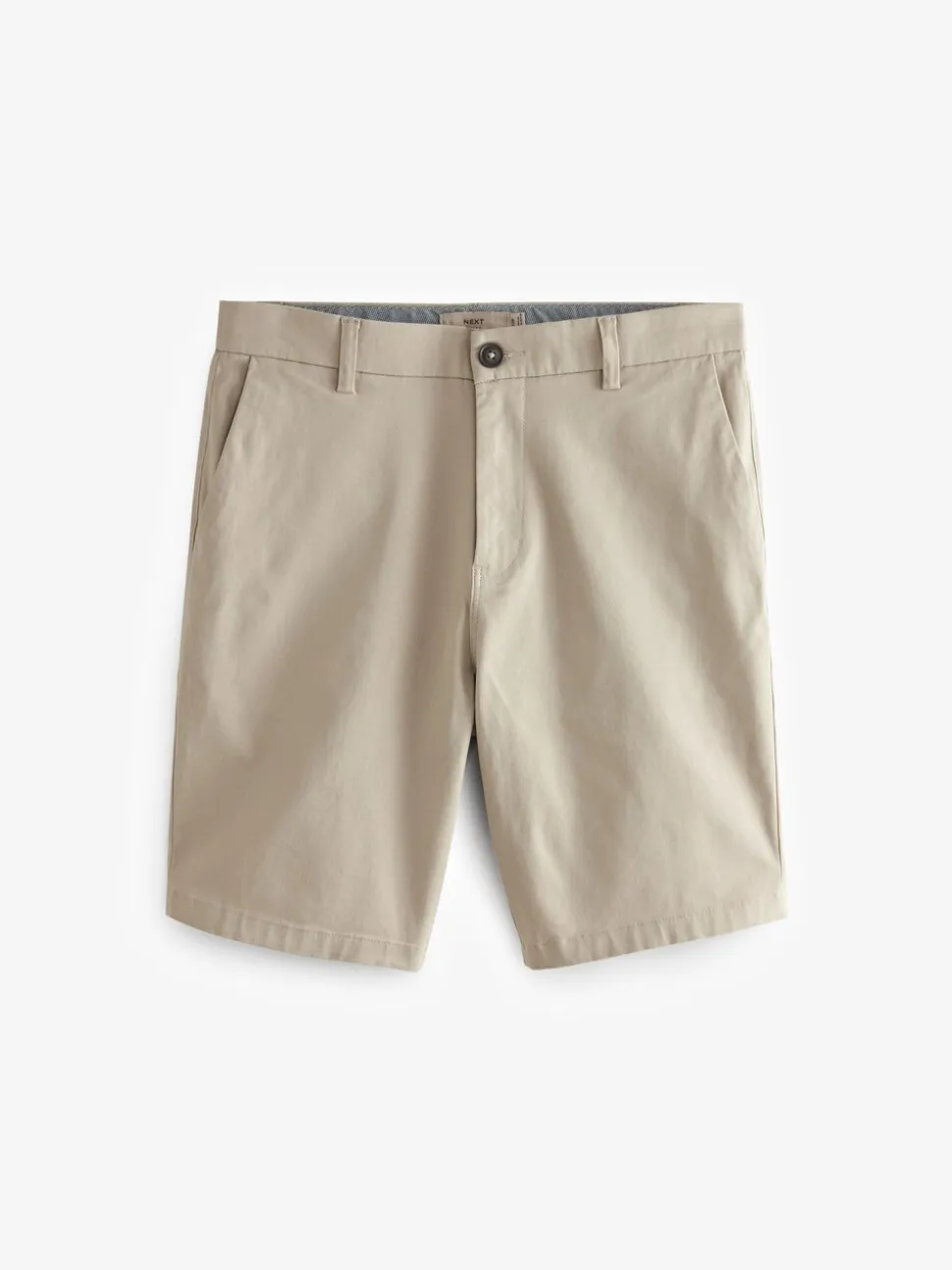 Pastelgeel - Slim Fit - Chinoshort met stretch