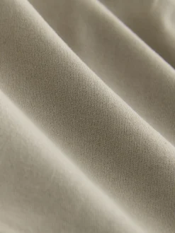 Pastelgeel - Slim Fit - Katoenen cargostretchbroek