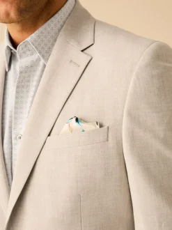 Pastelgeel - Slim Fit - Meegevend stretchkostuumjasje