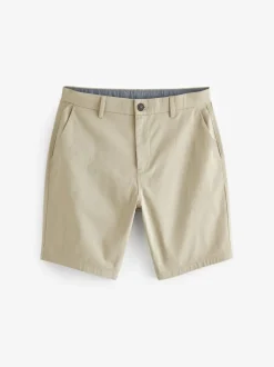 Pastelgeel - Straight fit - Chinoshort met stretch
