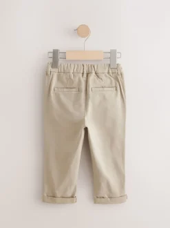Pastelgeel - Stretch Chino Broek (3mnd-7jr)