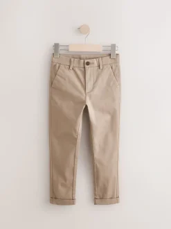 Pastelgeel - Stretchy chino's (3-17jr)