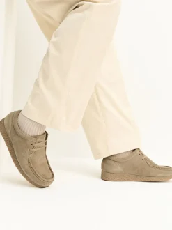 Pastelgeel - Suède schortschoenen