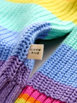 Pastelgetinte regenboogstrepen - Little Bird by Jools Oliver Knitted Colourblock Jumper